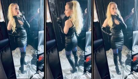 Having a Marlboro 100 while preparing me for my boyfriend