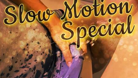 Piss shower while he’s rubbig his cock under his shorts (silent slow motion special)