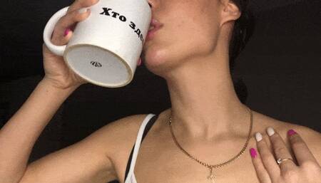 Sensual play with my neck