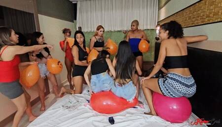 THE PARTY OF 10 GIRLS AND THEIR BALLOONS - BY AMANDA BELMONT - CLIP 3 FULL HD - NEW KC MAY 2024!!!