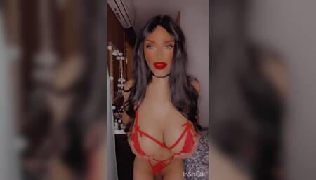 This Little Slut Likes to Put on Lingerie to Dance