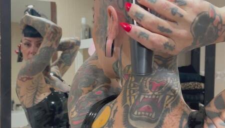 Shaving my hair ( Afeitando mi cabello)