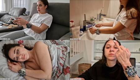 Emilia - stuck in huge Invicta watch for 3 days - part 2