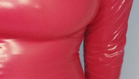 Silent smoking dressed in latex