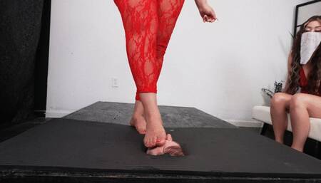 Sunshine & BrattyFootgirls- size dimension foot gagging