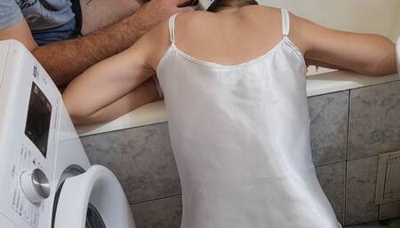 gonzo wash my hair while i wear satin nightie