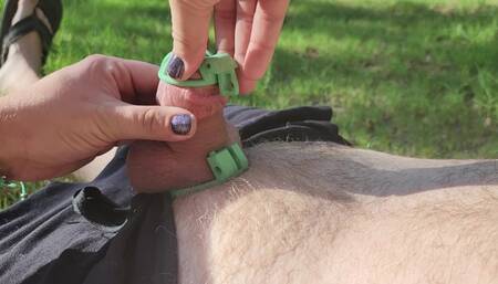 Outside Very Risky!! Shoving him into a tiny cage!! ????