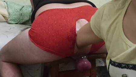 Deep fucking my ass. Anal fisting