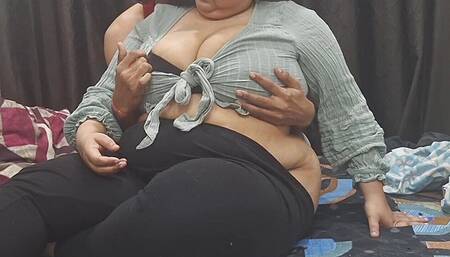 Indian BBW Big Ass Big Boobs Girlfriend Sucking Boyfriend Dick