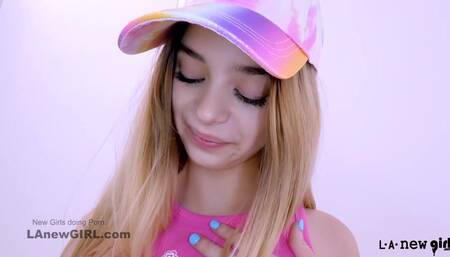 Cute Babe gets her Teen Little Pussy Fed