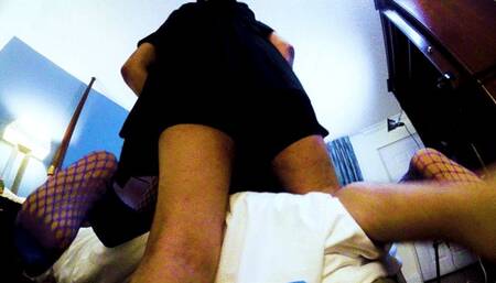 Extreme Close-ups of Ebony NEKO Little Bleu J Bound and Gagged getting fucked