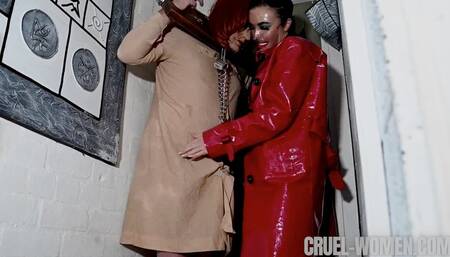 Man Catcher - time to clean hers prisoner's teeth *MOV*