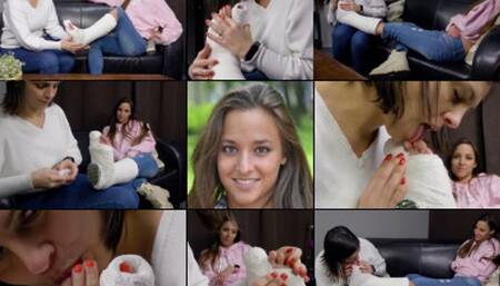 Amirah SLWC with Toe Spica Just Visiting for Some Toe Massage and Sucking (in HD 1920X1080)