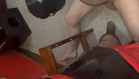 The complete domination of a naked cleaner Part 11 of 11 Final clip in this set