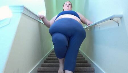 Struggling To Climb The Stairs - Showing Off How Out of Shape I Am *WMV*
