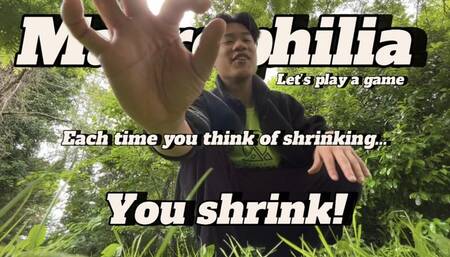 Macrophilia: I bring you to the woods and we play shrinking