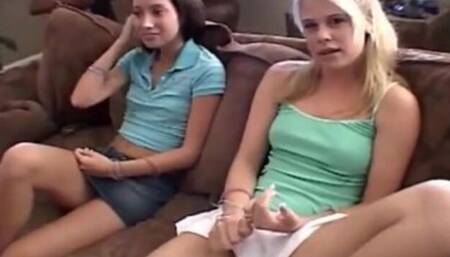 Freely Chloe 18 and Little Summer at lesbian action