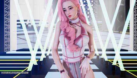 [mmd] Lee Hyo Ri - U Go Girl Seraphine Sexy Striptease League of Legends Uncensored Hentai 4K 60fps