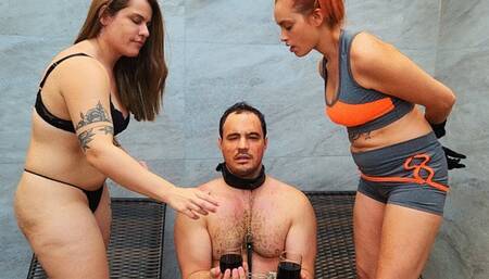 Double Spitting, part 2, Manu Albertine, Bad Girl and Fabian, (cam by Camila) FULL HD