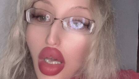 Part 5 Girl in Big Huge Eye Glasses is telling her life story about her worries and difficulties in life story in Russian language