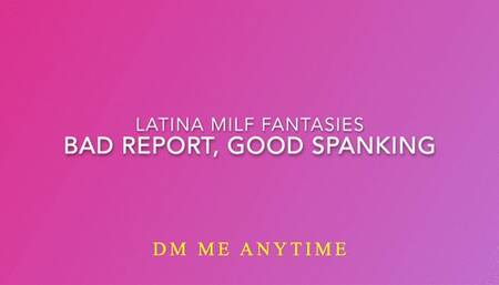 Bad Marks At School Means A Spanking