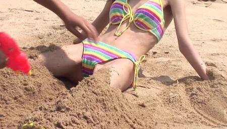 Pervert Japanese Scene-1_thin Japanese in a Bikini Masturbates in the Car and Fucks on the Beach