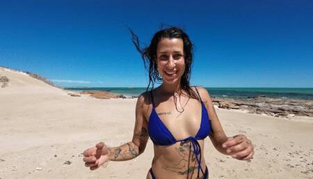 Real Backpacker GF Fucked In Australian Public Beach Paradise!