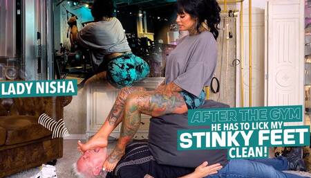 After pull training, my socks and feet are licked! ( Foot Domination with Muscula Lady Nisha ) - FULL HD wmv