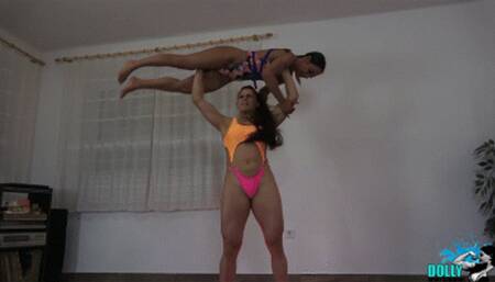 Dolly lift and carries Nomi