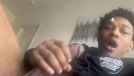 Edging My Fat Pretty Dick Oozing Cum