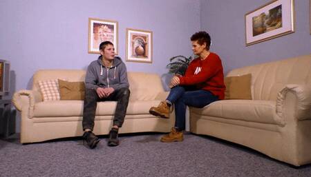 REAL TANNED COUGAR FOR YOUNG COCK