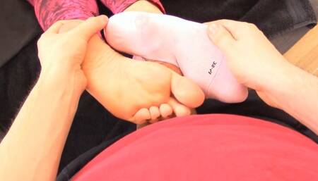 Cum inside my Pink Socks