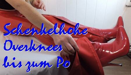 Thigh-high overknees up to the bum - Schenkelhohe Overknees bis zum Po