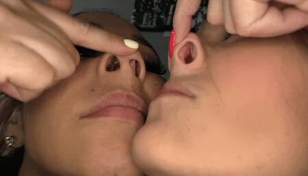 Sensual Nose Worship Fun With Jen Capone & Kitty Quinn - FULL (HD 1080p MP4)