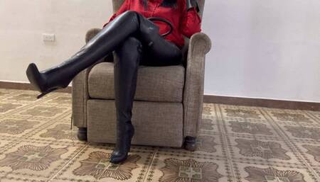 Lick my boots and feel my whip by Kalinda on Black Berlin 110