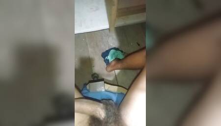 Masturbating at Night While Sitting in a Chair