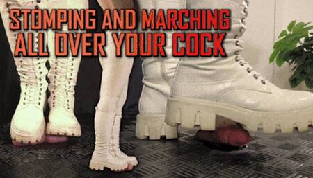 Marching and Stomping All Over Your Cock in White Boots - (Edited Version) - TamyStarly - Trample, Crushing, Trampling, Bootjob, Ballbusting, CBT