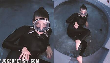 hd Underwater voluptuous latina first time oval diving glasses