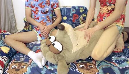 Raccoon Diaper Humpies! Soft padded fun