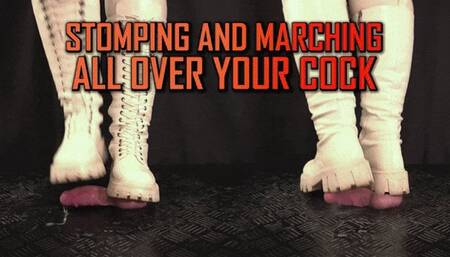 Marching and Stomping All Over Your Cock in White Boots - (Close Version) - TamyStarly - Trample, Crushing, Trampling, Bootjob, Ballbusting, CBT