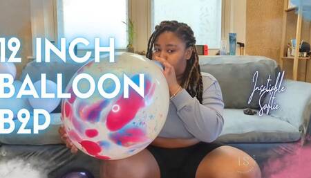 Looners: Ebony Blowing a 12 Inch Balloon (B2P)
