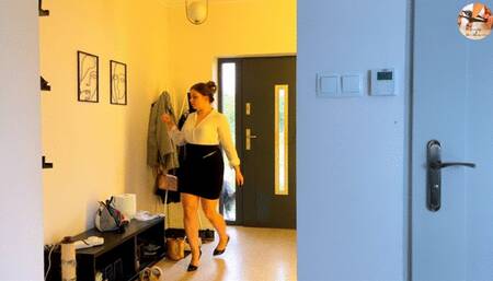 Lexi comes back from work to great anal fuck