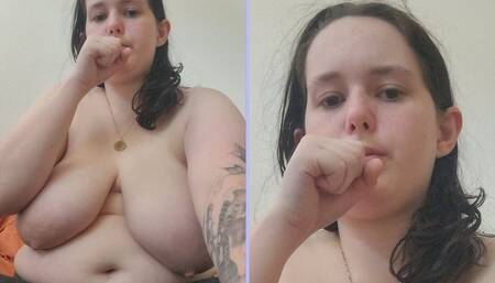 Topless Coughing