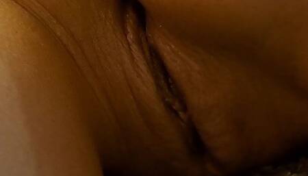 She Massages Her Pussy and Ass with Oil, Then Fills My Ass with Cum