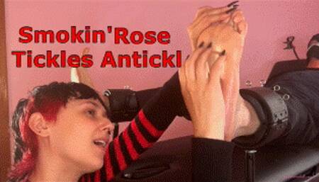 Smokin Rose Tickles Antickl - Bondage Male Tickling Feet Foot Tickling Blindfolded and Gagged Men Tickle Domination Long Fingernails Long Nails HDMP4
