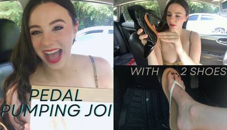 Girlfriend Pumps Gas and Brake Pedals at the Park