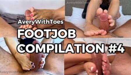 Fourth FOOTJOB COMPILATION - Feet, Hands, and Cumshots
