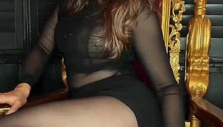 Worship my nylon feet POV