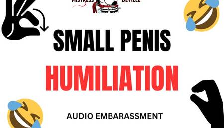 Small Penis loser humiliation audio with Mistress Deville