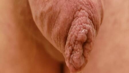 Belly Button and Penis - Slo-mo Extreme Close-up Detail